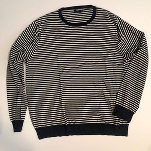 Men’s jcrew navy and white striped sweater